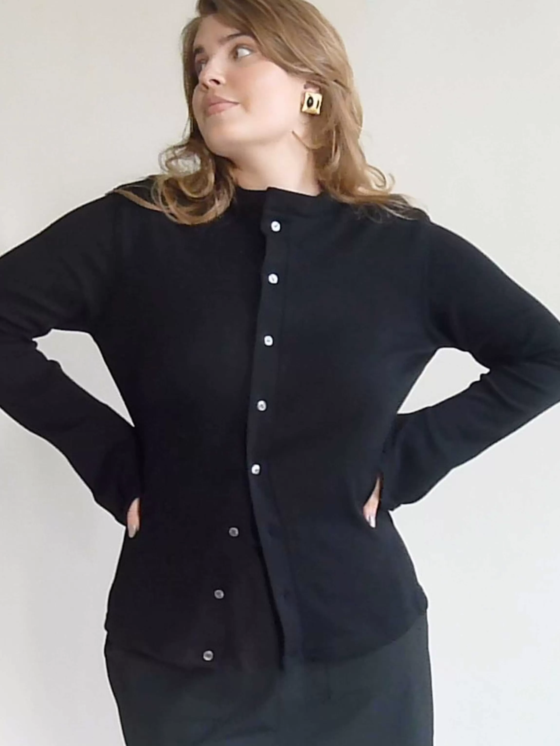 Djerf Avenue Remake Getaway Cardigan Black Online