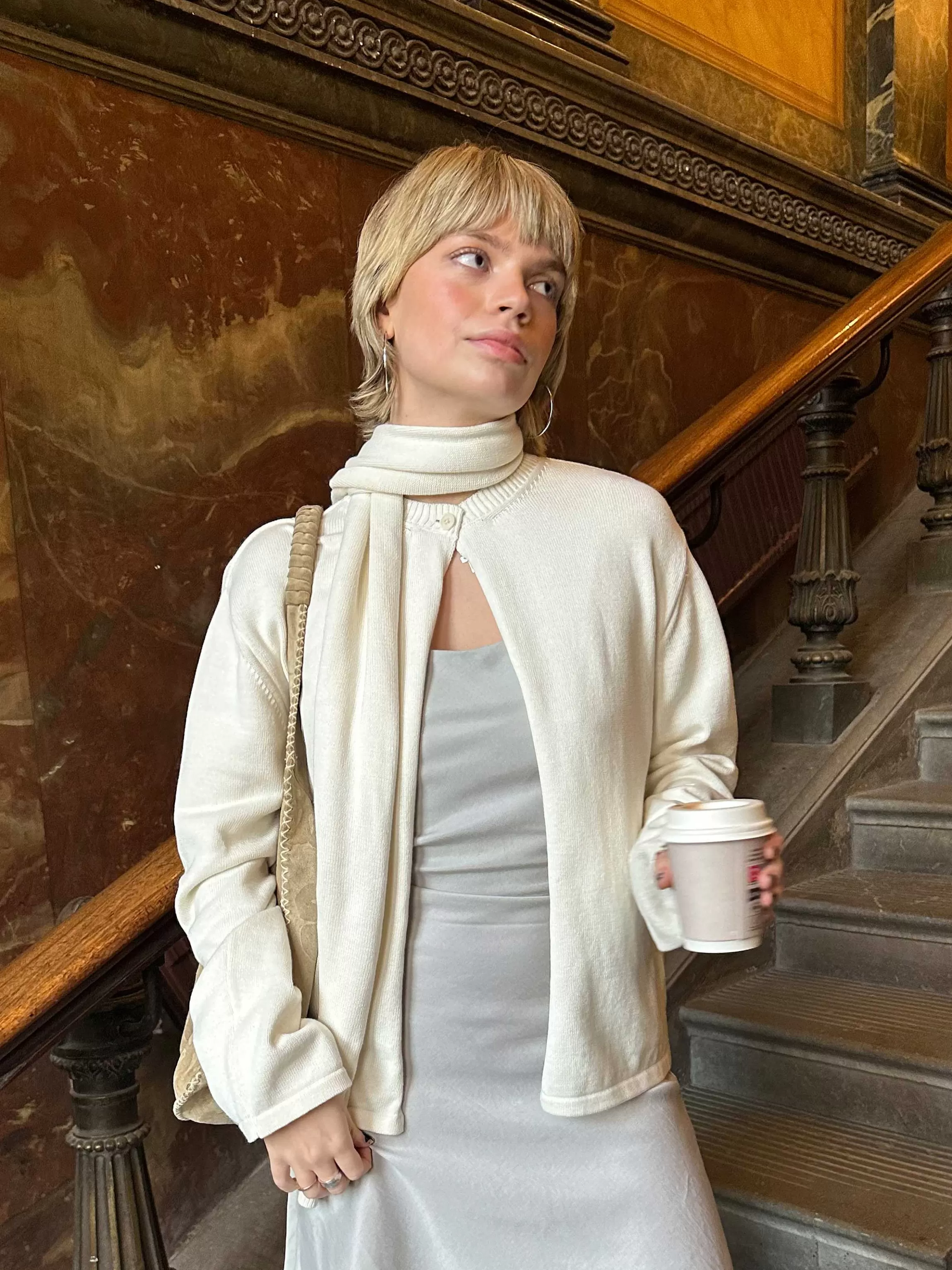 Djerf Avenue Scarf Cream Cheap